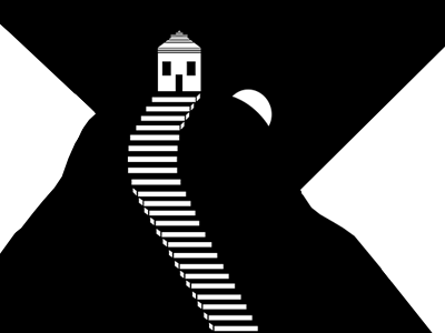 Negative Spaces abstract dark illustration light negative spaces