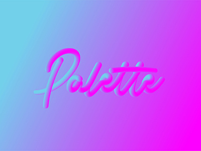 Typography experimental gradient lettering typography