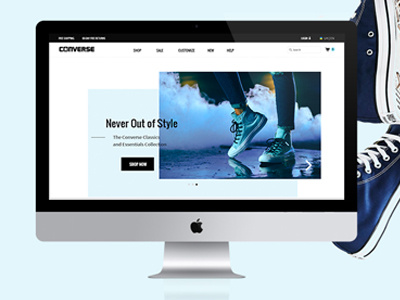 Converse ux ui web design