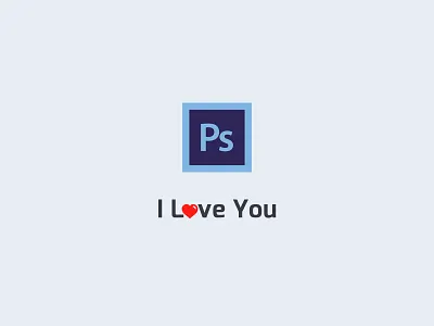 I Love You Photoshop design designer graphic i love you icon photoshop product