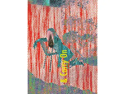 Aesthetic practicing design glitch graphic