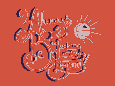 Dribbble Legend begreat handletter legend sports