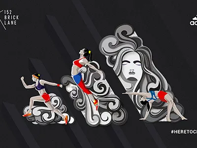 Phoenix women empowered through Adidas. adidas contest empowered mural wall art phoenix woman