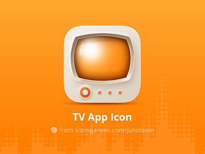 Free PSD Vintage Televison app icon button device iconsgarden ios machine monitor signal television tv vintage volume watch