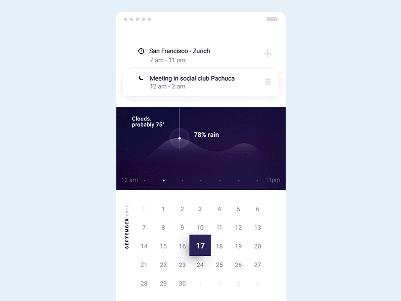 Calendar flow exploration for Intelligent OS 3d ai animation branding calendar context design illustration logo motion os ui ux