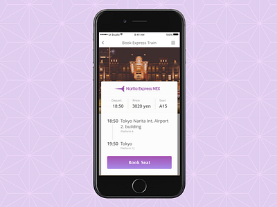 Airport Express book app app ios sketch ui