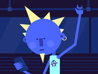 Do you feel lucky? Punk... anarchy blue bus punk purple rock teal transport travel