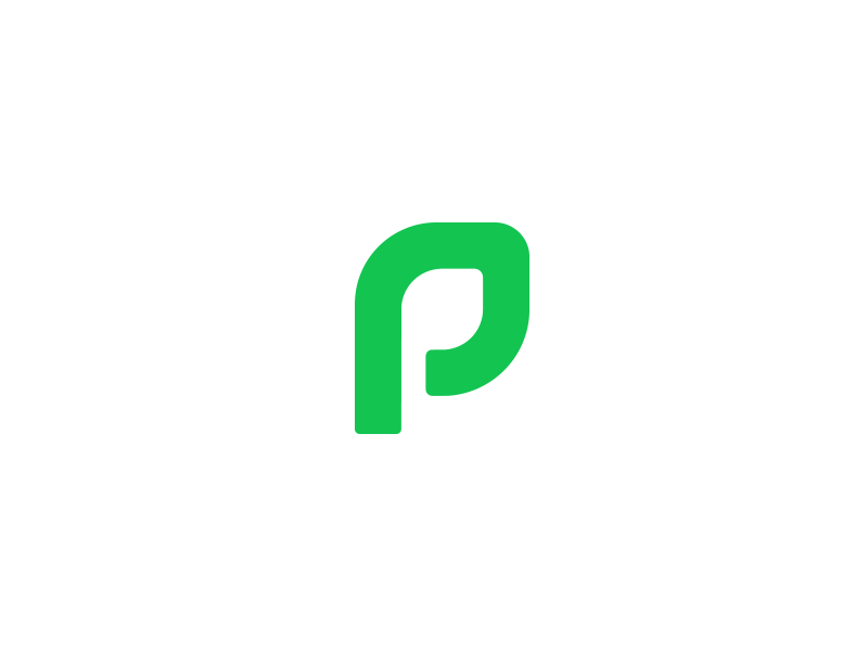 PLOUT - P letter icon + 🍃 by Aiste on Dribbble PLOUT - P letter icon + 🍃