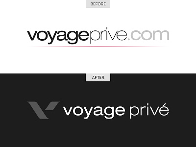 Voyage Privé logo redesign branding graphic design logotype redesign travel brand typography