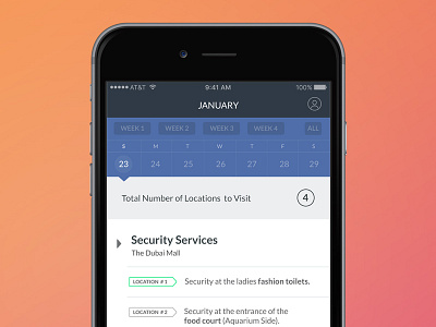 Check List - The Dubai Mall app design interfaces mobile application ui ux