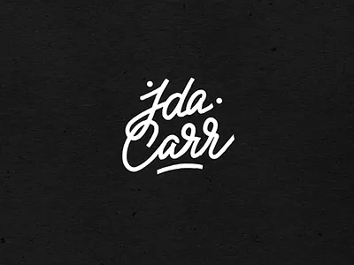 Ida Carr logotype branding lettering logo logotype typography