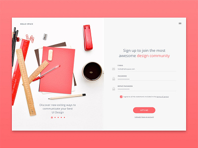 Sign Up - Daily UI #001 dailyui design in login modal sign ui up ux