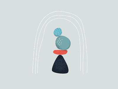 prideful rocks design illustration