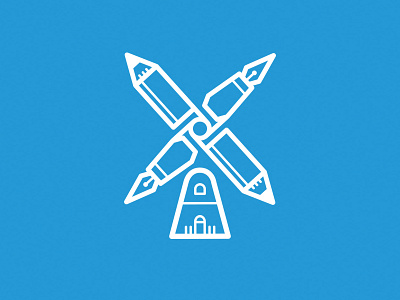 Pencil Windmill icon pen pencil vector windmill windmühle