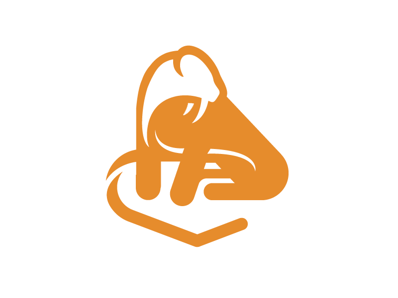 Sabertooth animal animal logo lion logo mark negative space nicholas lowry nick lowry sabertooth symbol tiger