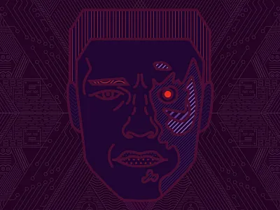 Blog Image ai illustration pattern terminator