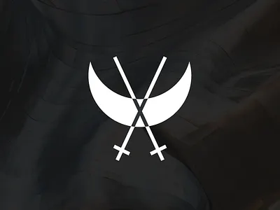 SW 001 dark identity logo mark moon shadow swords work