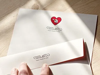 Mimiami stationery brand graphic design heart logo print stationery