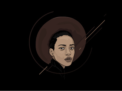 Vector Portrait african debut face hat head illustration portrait vector