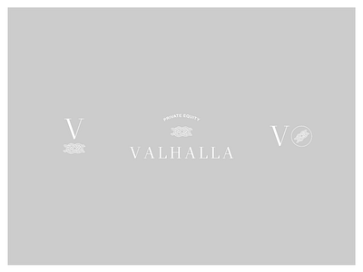 Valhalla branding illustration knot logo nautical sailboat v valhalla