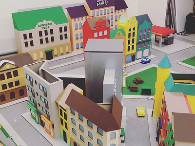 SABO Kombohus cities city house paper papercut tactile