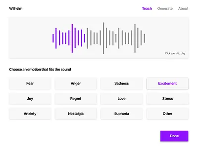 UI for Wilhelm AI Project ai material minimal ui ux