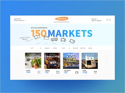 Homepage refresh blue ecommerce homepage promo