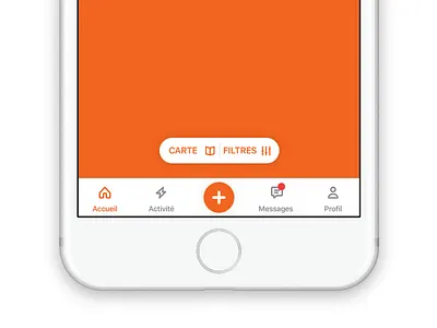 TabBar WIP bar icon icons ios mobile orange pill simple tab tabbar ui ux