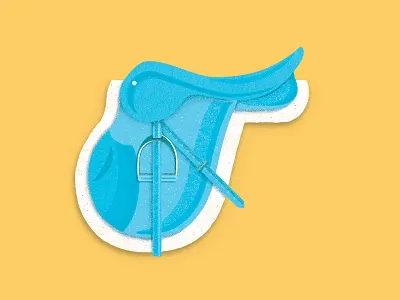 English Saddle digital english horses illustration riding saddle