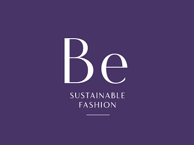 Icon for BeEco Sustainable Fashion Brand be branding elegant fashion icon logo logo icon monogram print design sans serif sustainable fashion wordmark