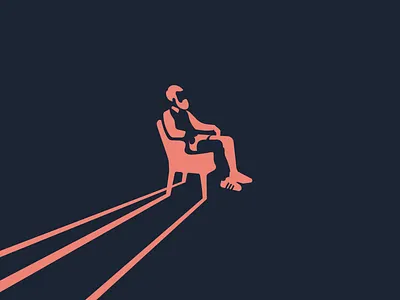 Thinking of a master plan illustration minimalism negative space