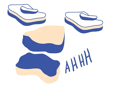 Scrappy Friend face illustration scared