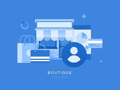 Boutique boutique card goods store