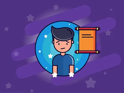 Character cartoon character illustration illustrations message star