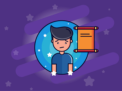 Character cartoon character illustration illustrations message star