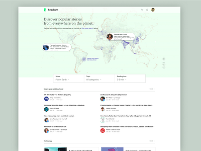 Readium Article Map article home landing map medium minimal