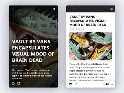Daily UI - News daily ui feed news responsive ui