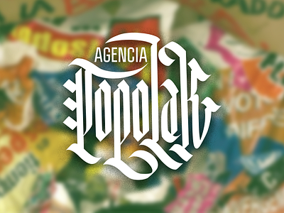 Popolak agency calligraphy design lettering logo mexico politicians politics pr typo