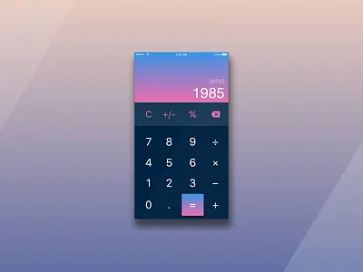 Daily UI #004 - Calculator