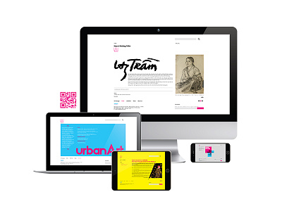 urbanArt gallery. Website app blue branding layouts thuanhoang vietnam website yellow