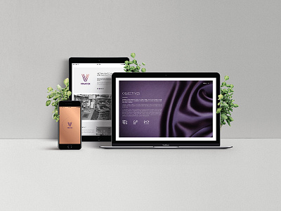 VINATEX . Website app branding elegance fabric logo purple website