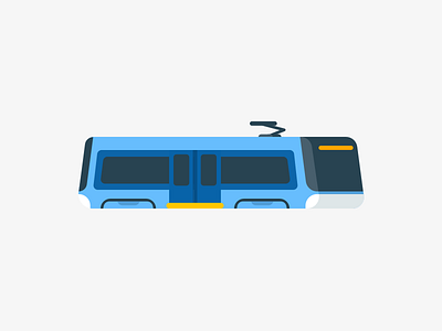 Oslo SL95 Tram 🚋 bus illustration metro oslo public transport simple subway tram transit transport vehicles