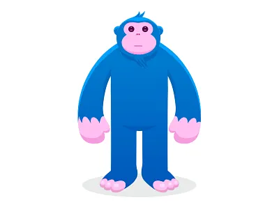 BC animal ape character design dribbble fantasy illustration mascot monkey vector