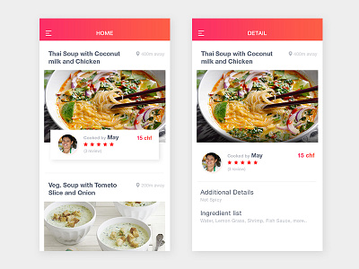 Near by Food Shop app app design design flat food ui user intarface ux