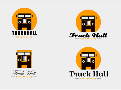 Truck Hall Logo art branding character design comic art game design game development illustration keep moving logo design mobile application sketching uiux