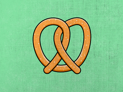 Alphabet - P (16/26) affinity designer alphabet flashcard food green illustration lines pretzel vector