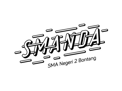 SMANDA Typography bontang east borneo east kalimantan high school public school senior high school typography
