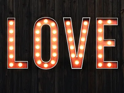 Vintage Marquee Bulb Sign bulb letters bulb sign marquee marquee sign sign vintage