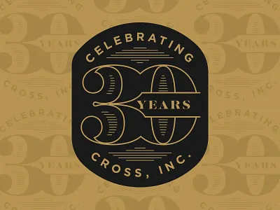 30 Years 30 anniversary badge logo non profit typography years