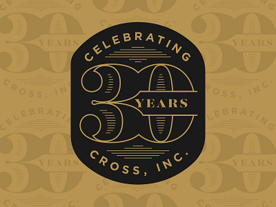 30 Years 30 anniversary badge logo non profit typography years